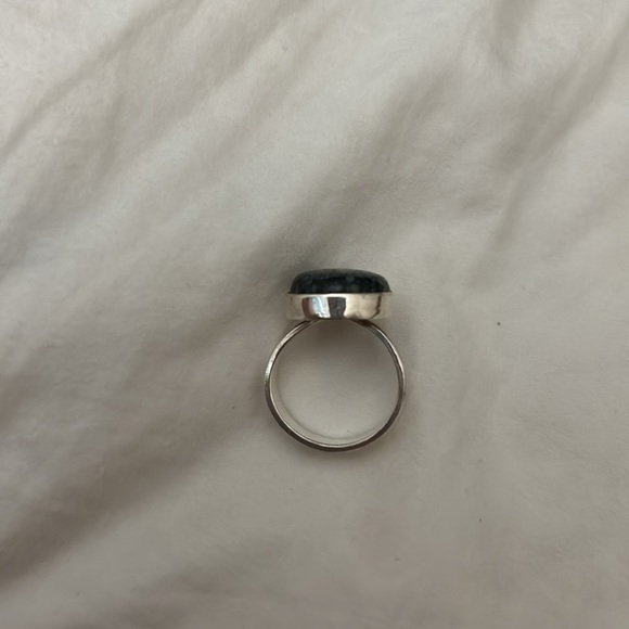 Spiderweb Turquiose Sterling Silver Ring - Picture 2 of 3